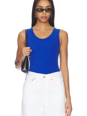 Agolde Poppy Rib Organic Cotton Blend Tank